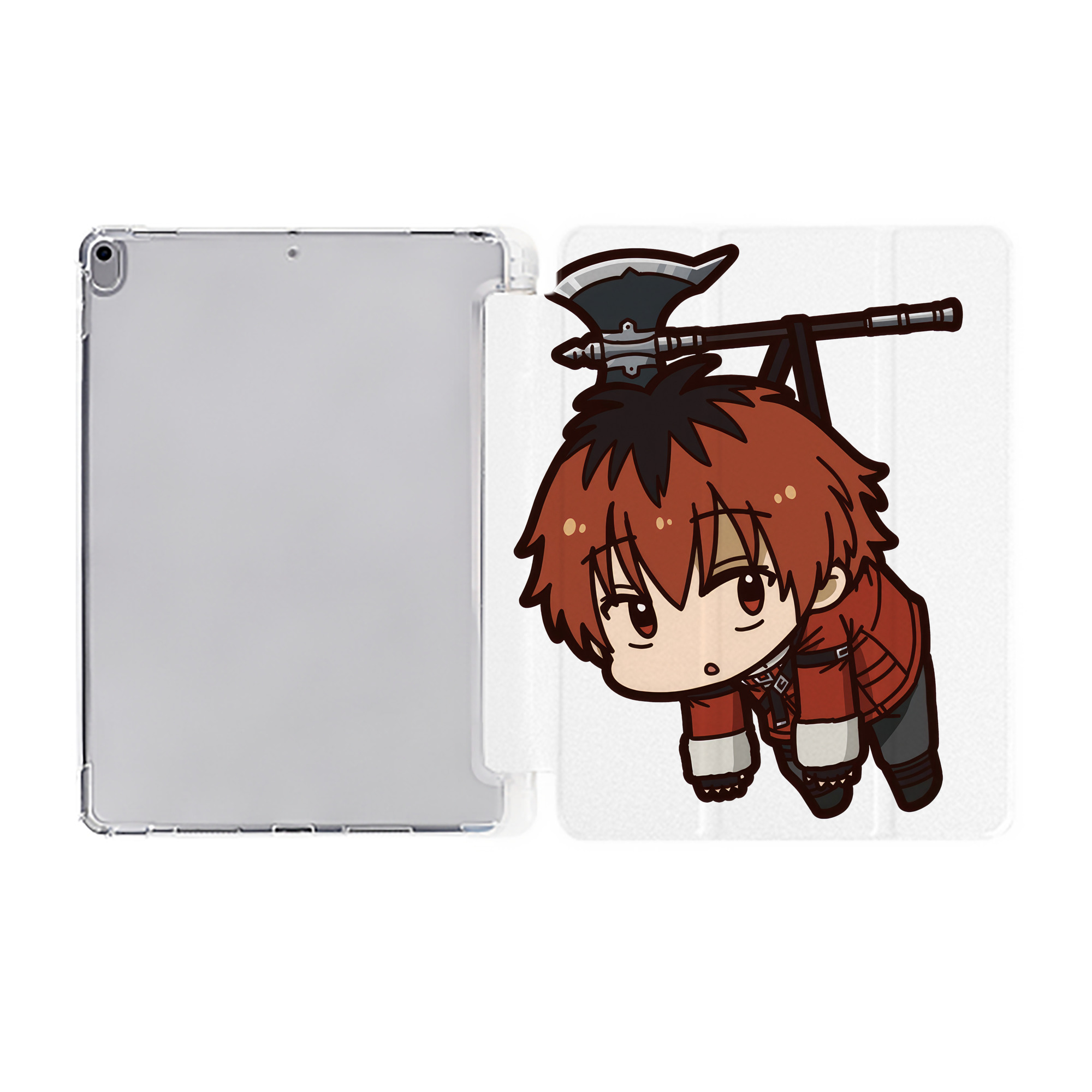 （画像用） 葬送のフリーレン Frieren IPad ケース ペン収納付き 三つ折りスタンド PUレザー×シリコン 対応機種9.5/10.5/10.9インチ